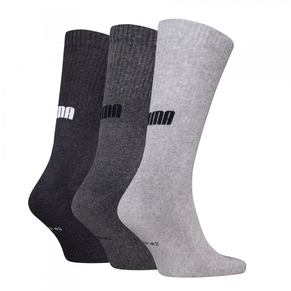 Puma Unisex Cushioned Next Crew 3 Pack Socks