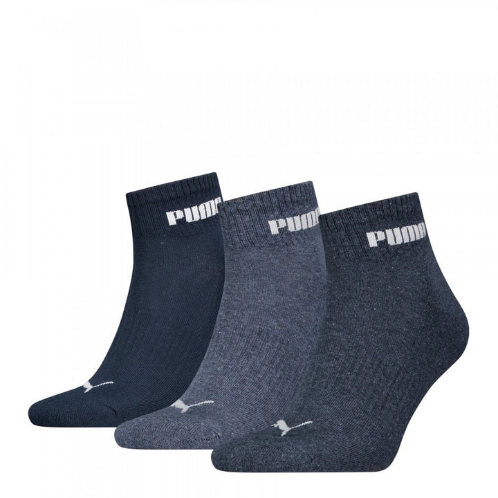 Puma Unisex Cushioned Next Quarter 3 Pack Socks