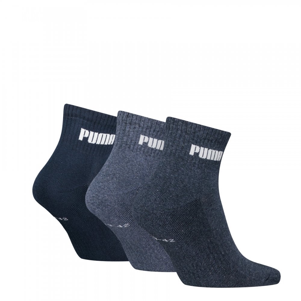 Puma Unisex Cushioned Next Quarter 3 Pack Socks