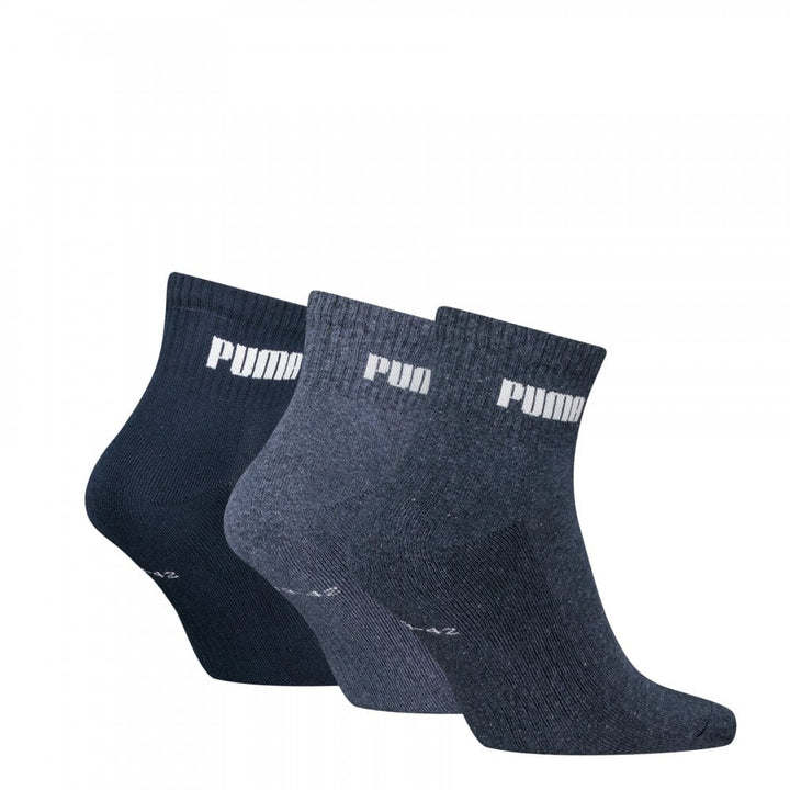 Puma Unisex Cushioned Next Quarter 3 Pack Socks