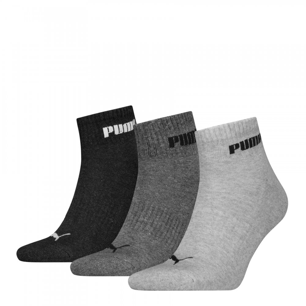 Puma Unisex Cushioned Next Quarter 3 Pack Socks