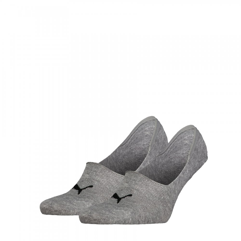 Puma Unisex Mid Cut Footie 2 Pack Socks