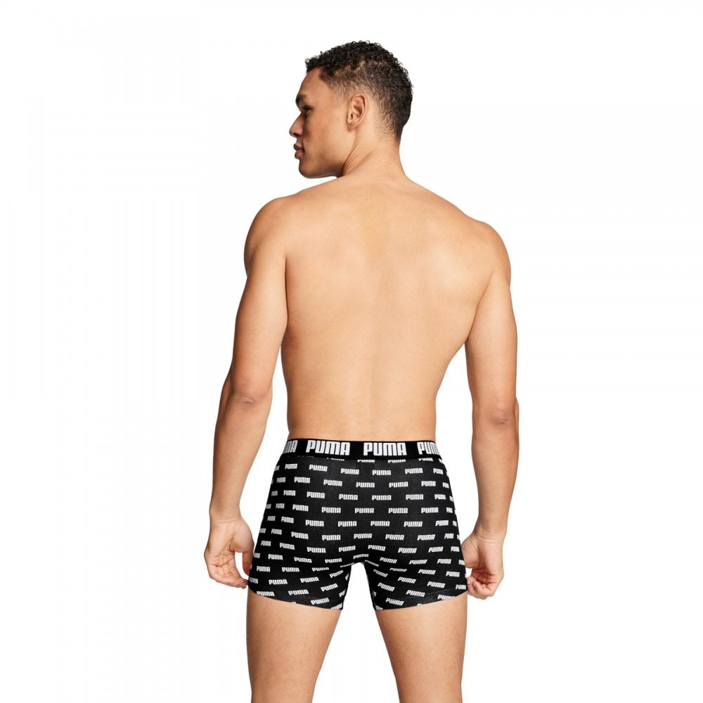 Puma Men Everyday Logo Print Boxers 2 Pack