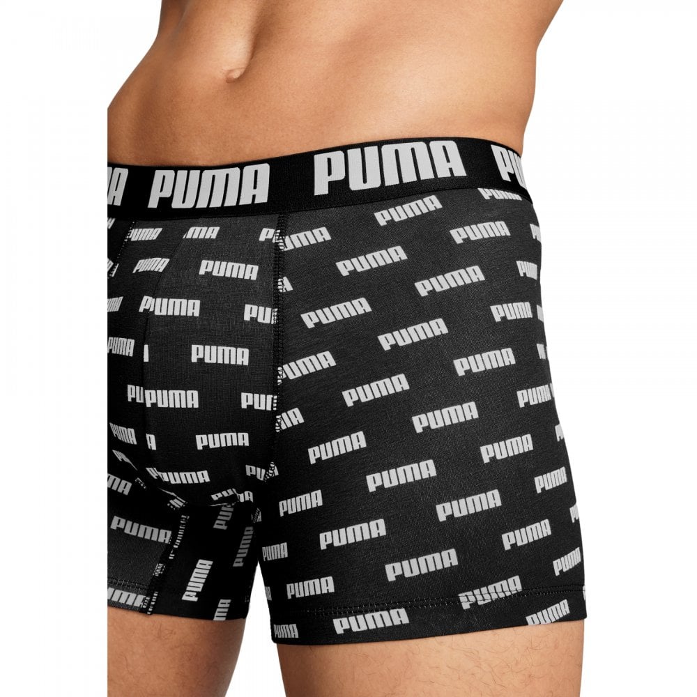 Puma Men Everyday Logo Print Boxers 2 Pack