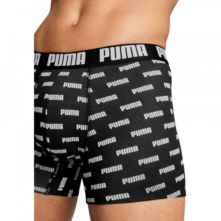 Puma Men Everyday Logo Print Boxers 2 Pack