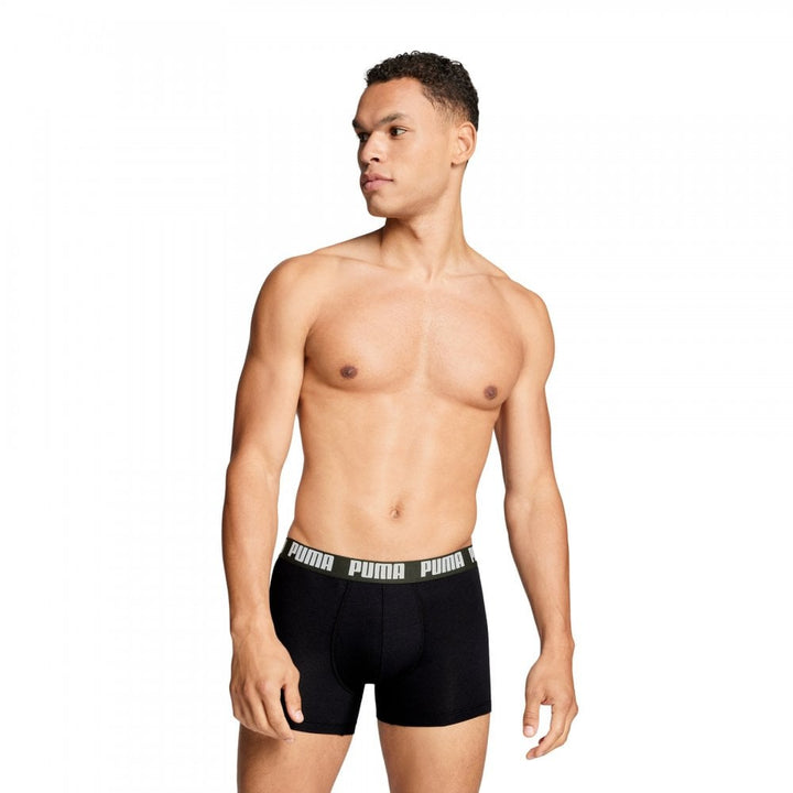 Puma Men Everyday Logo Print Boxers 2 Pack