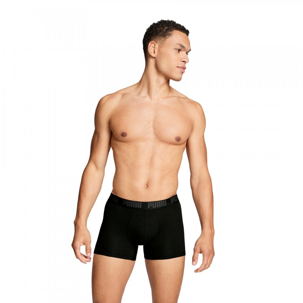 Puma Men Everyday Logo Print Boxers 2 Pack