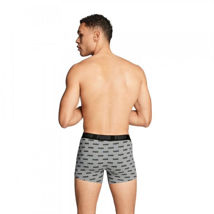 Puma Men Everyday Logo Print Boxers 2 Pack