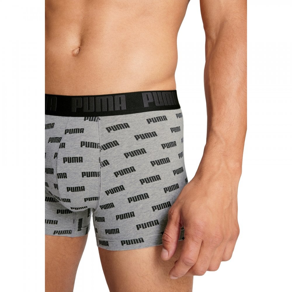Puma Men Everyday Logo Print Boxers 2 Pack