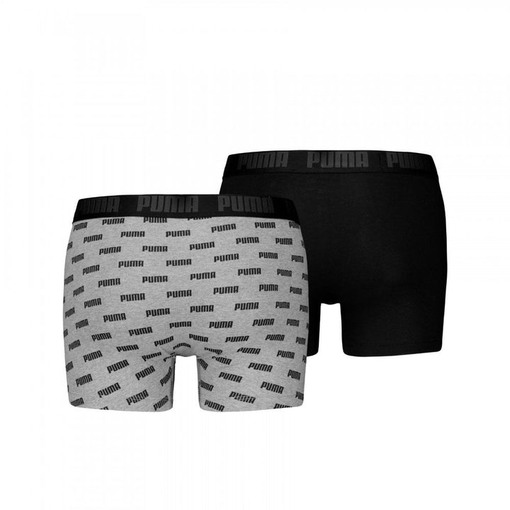 Puma Men Everyday Logo Print Boxers 2 Pack