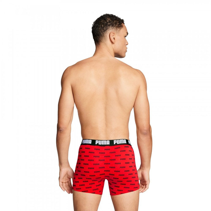 Puma Men Everyday Logo Print Boxers 2 Pack
