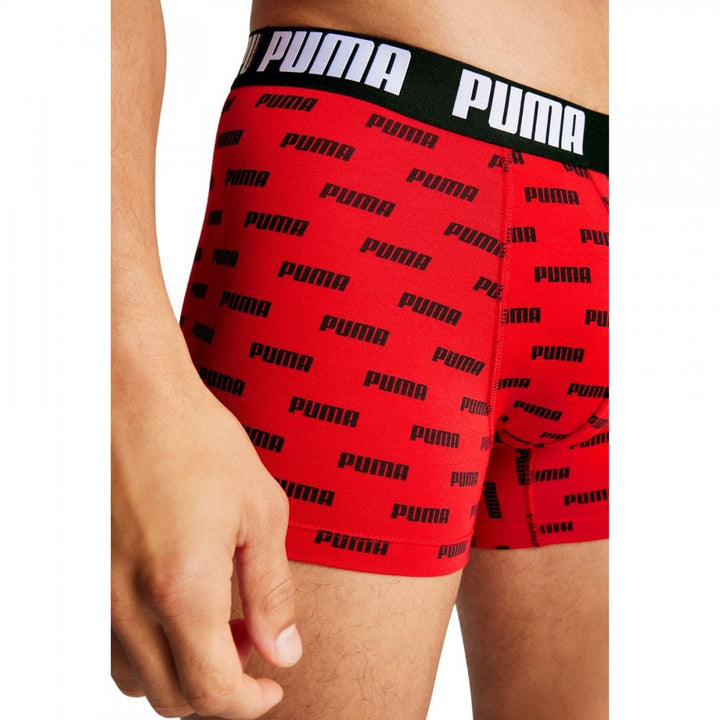 Puma Men Everyday Logo Print Boxers 2 Pack