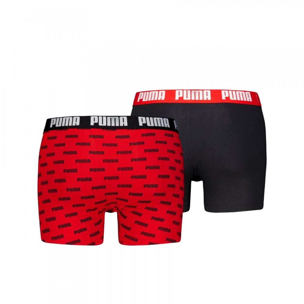 Puma Men Everyday Logo Print Boxers 2 Pack