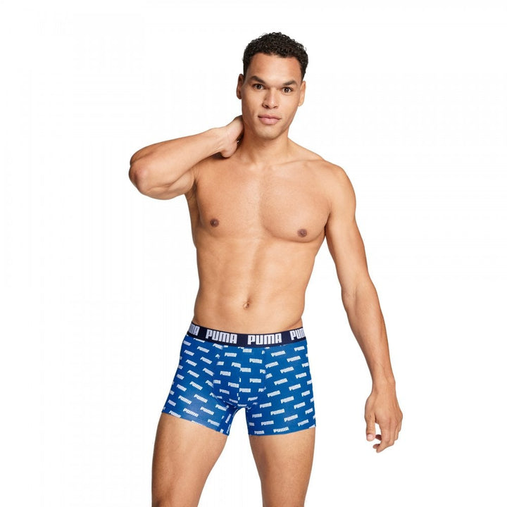 Puma Men Everyday Logo Print Boxers 2 Pack
