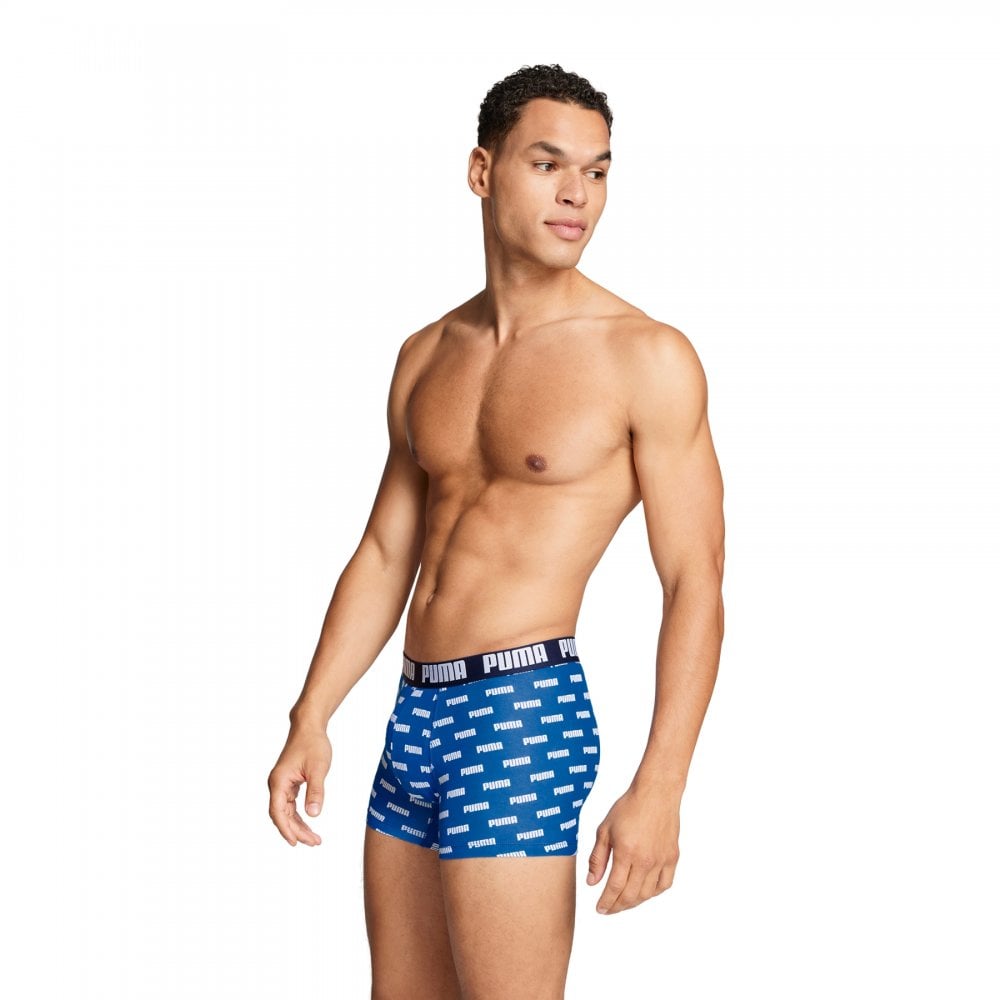 Puma Men Everyday Logo Print Boxers 2 Pack