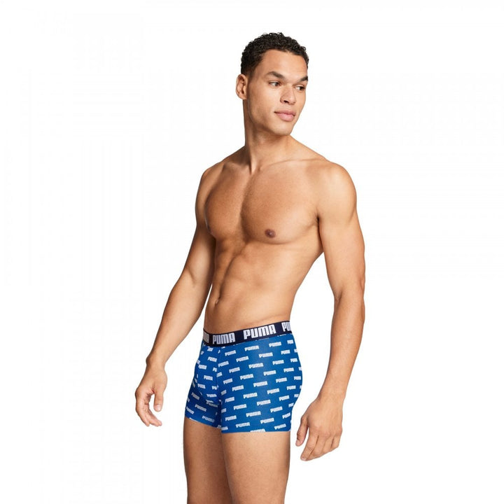 Puma Men Everyday Logo Print Boxers 2 Pack