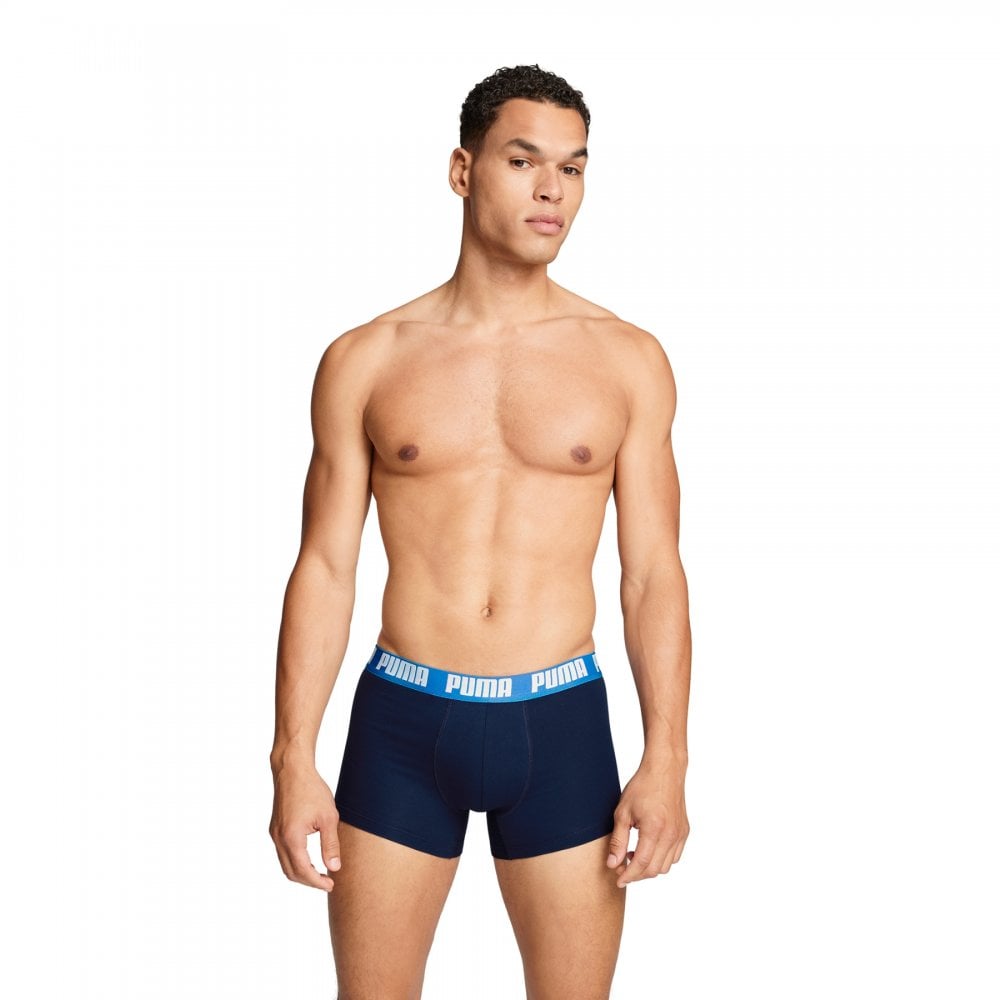 Puma Men Everyday Logo Print Boxers 2 Pack