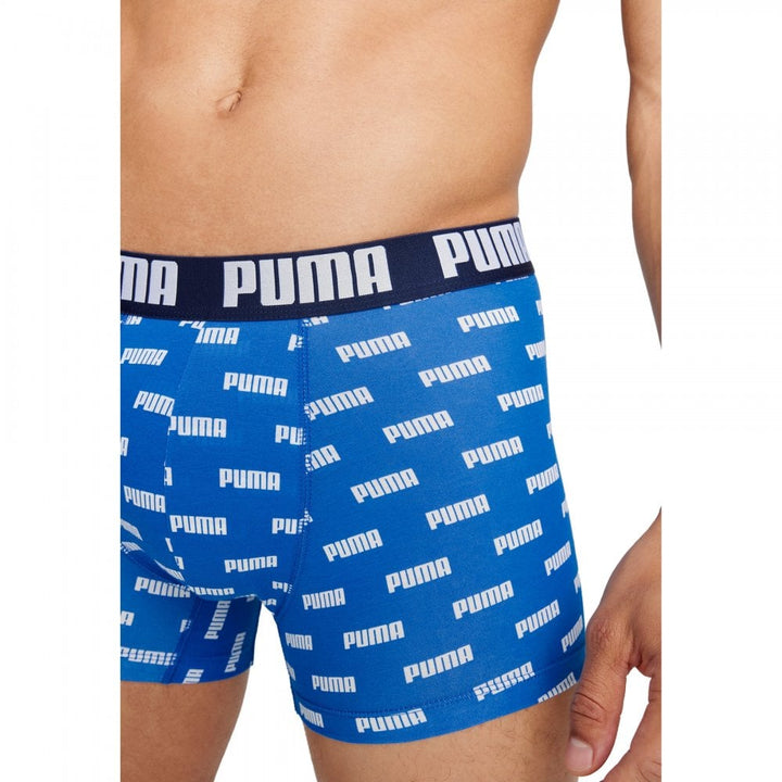 Puma Men Everyday Logo Print Boxers 2 Pack