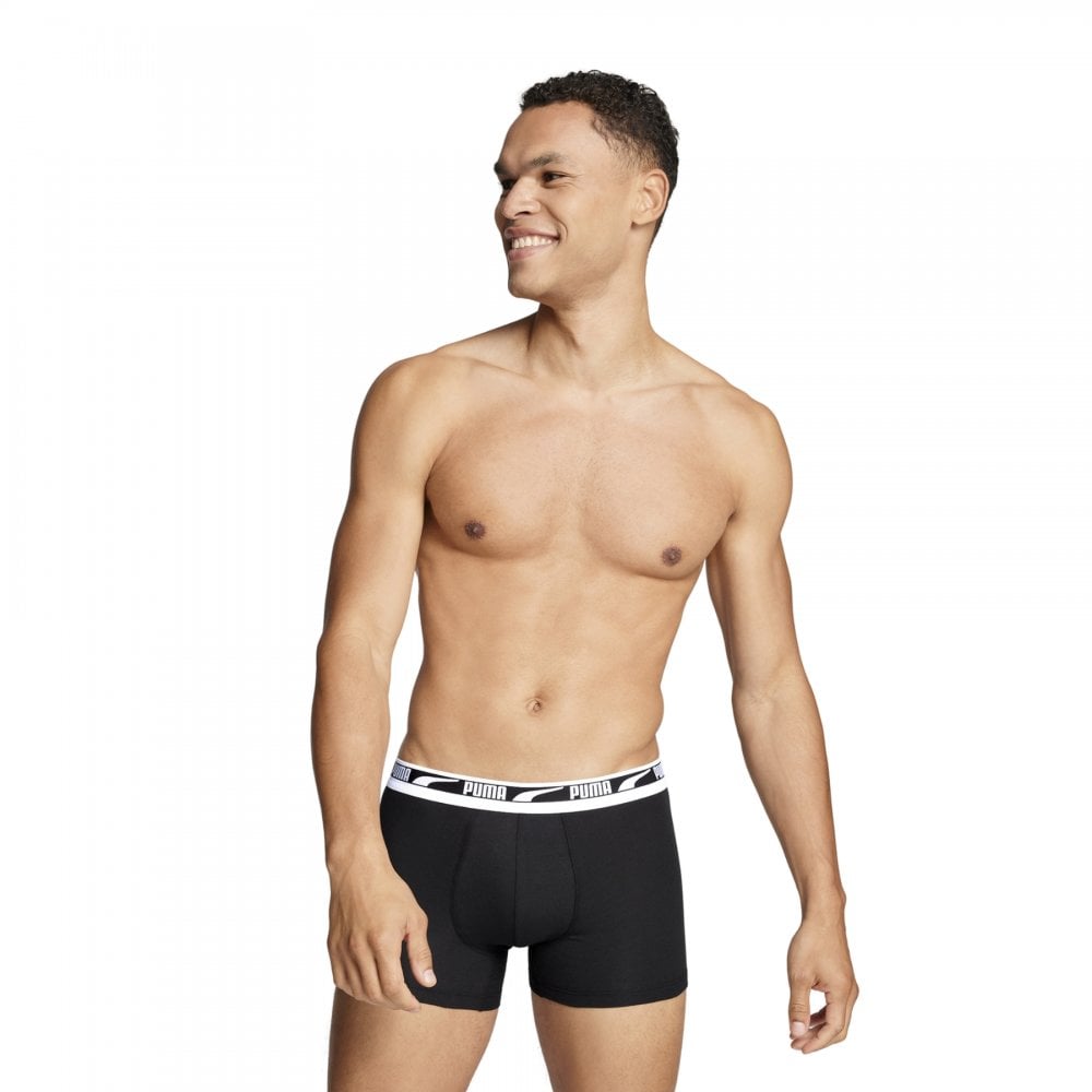 Puma Men Everyday Multi Logo Boxers 2 Pack