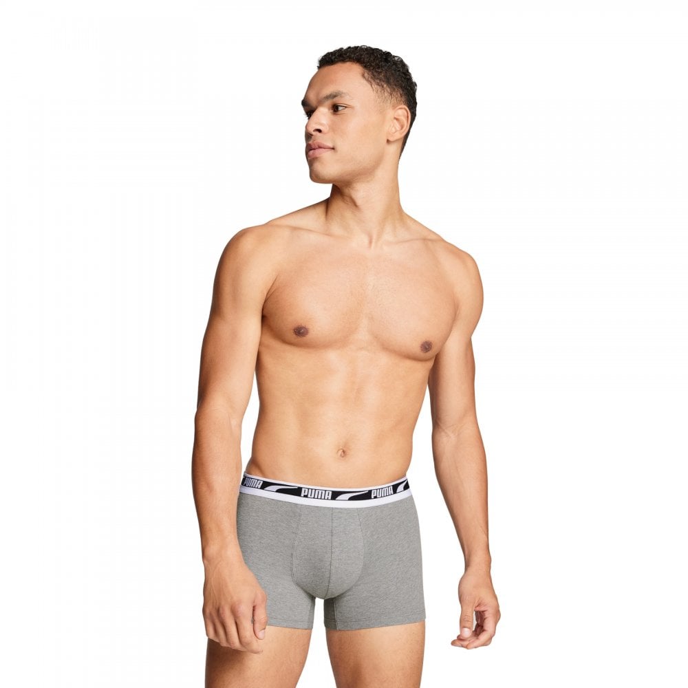 Puma Men Everyday Multi Logo Boxers 2 Pack
