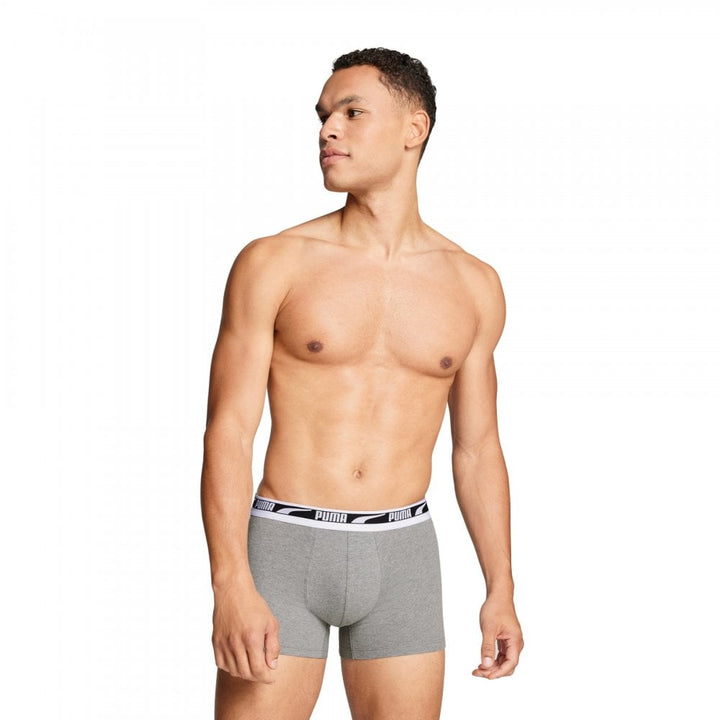 Puma Men Everyday Multi Logo Boxers 2 Pack