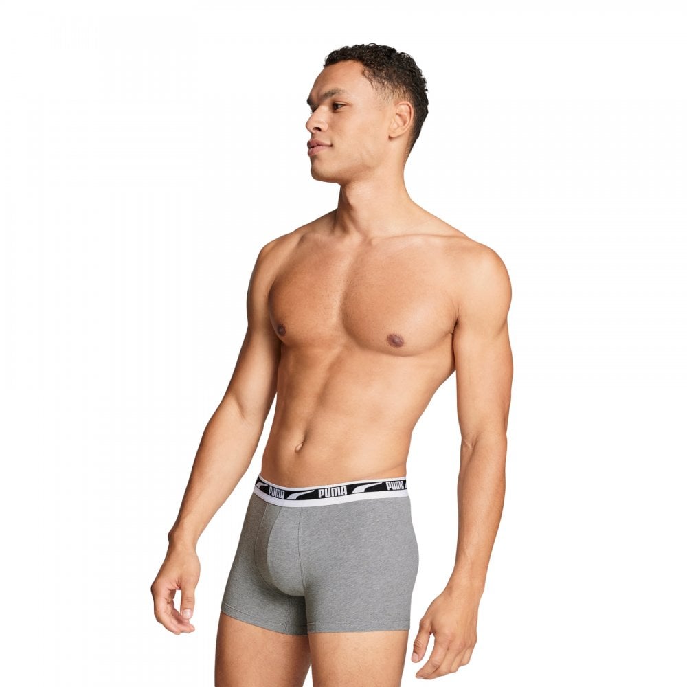 Puma Men Everyday Multi Logo Boxers 2 Pack