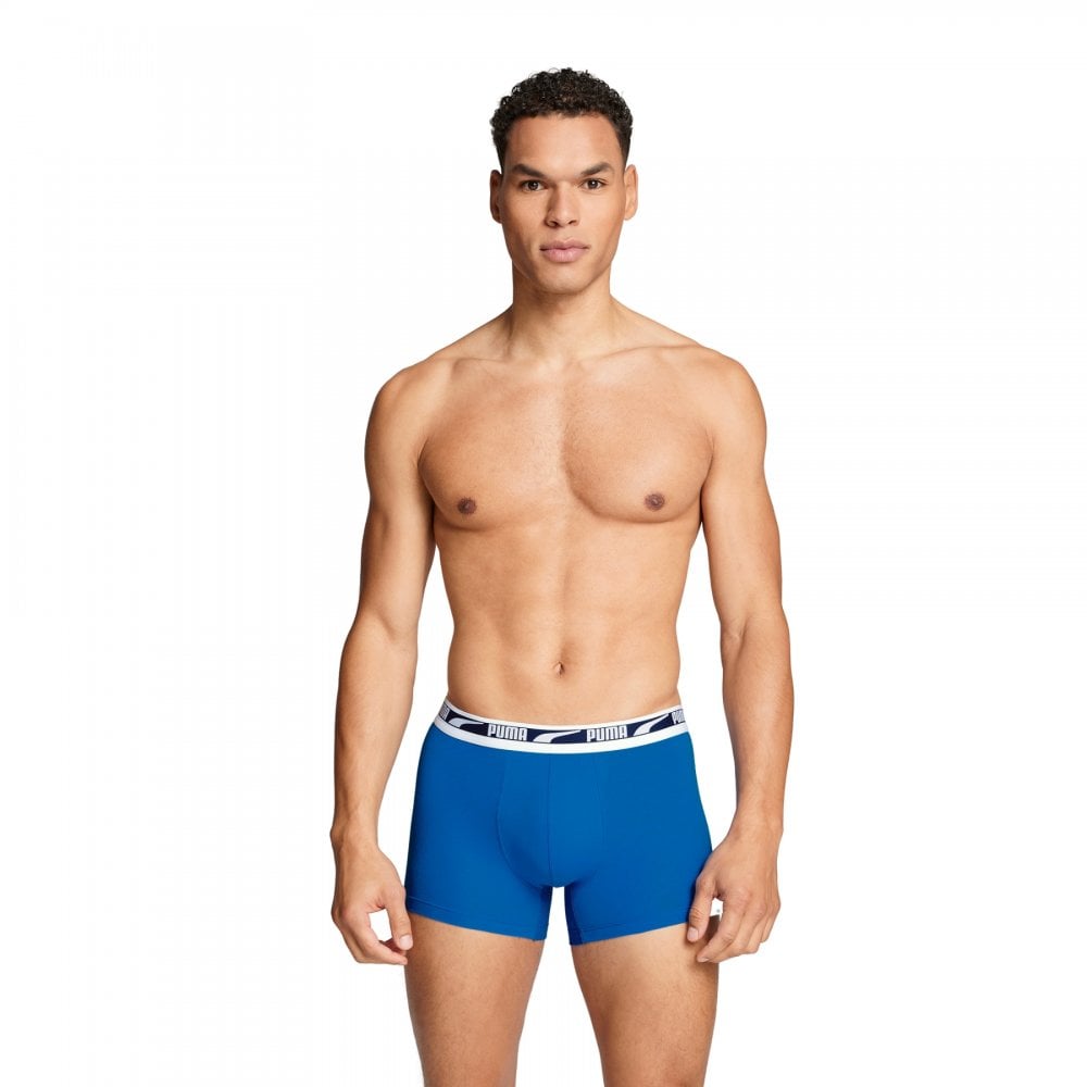 Puma Men Everyday Multi Logo Boxers 2 Pack
