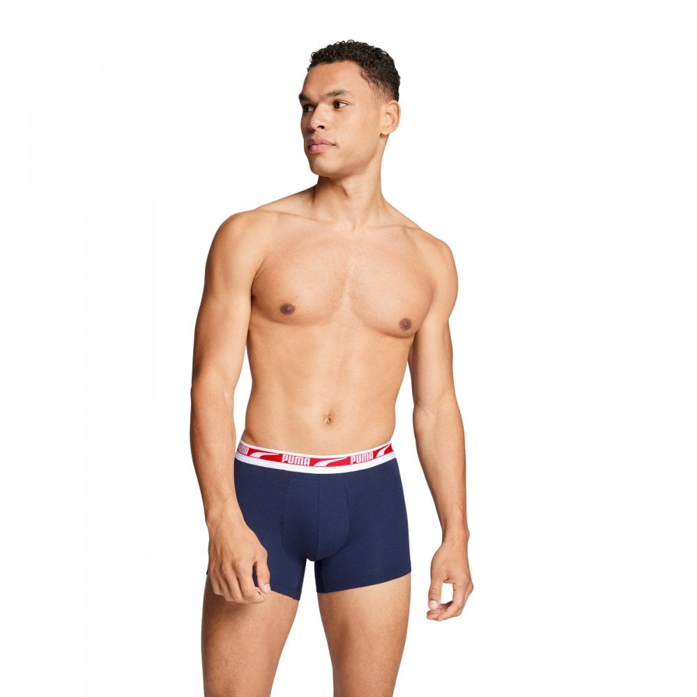 Puma Men Everyday Multi Logo Boxers 2 Pack