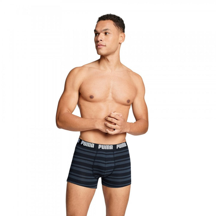 Puma Men Everyday Striped Boxers 2 Pack