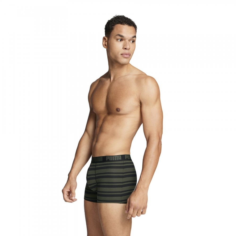 Puma Men Everyday Striped Boxers 2 Pack