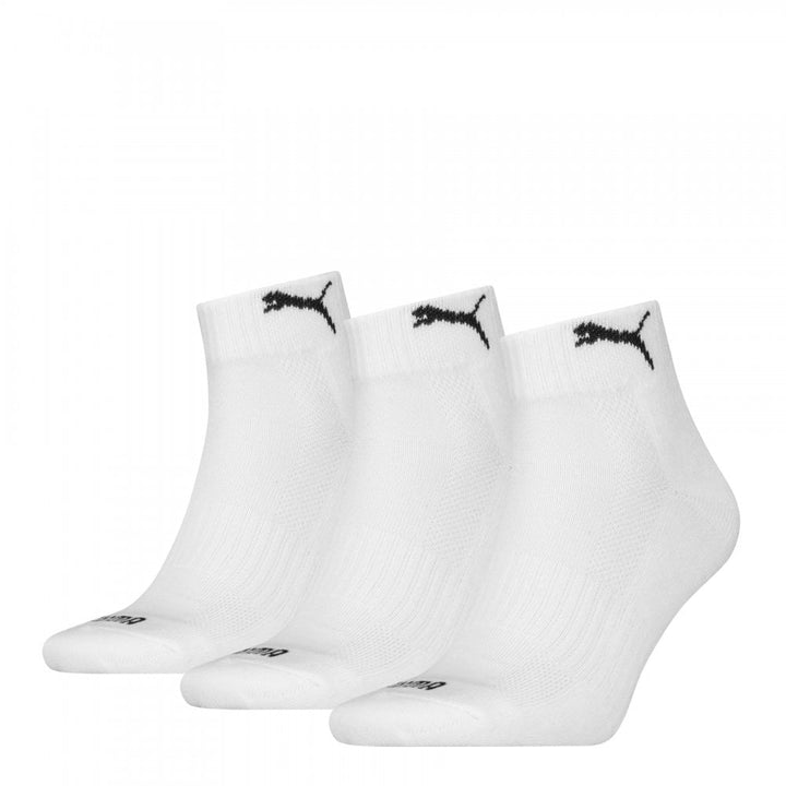 Puma Unisex Cushioned Quarter 3 Pack Socks