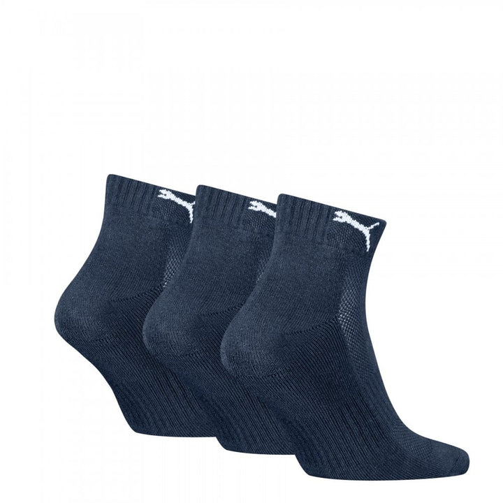 Puma Unisex Cushioned Quarter 3 Pack Socks