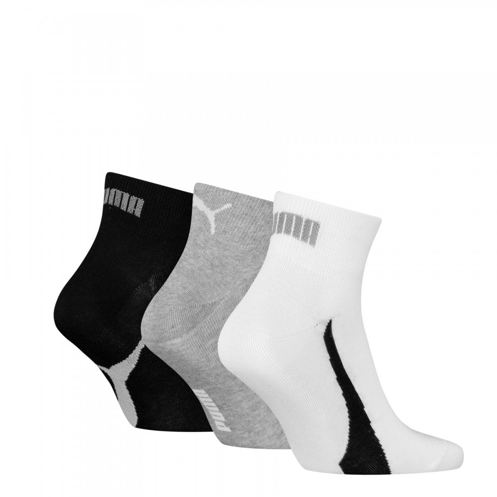 Puma Unisex Lifestyle Quarter 3 Pack Socks