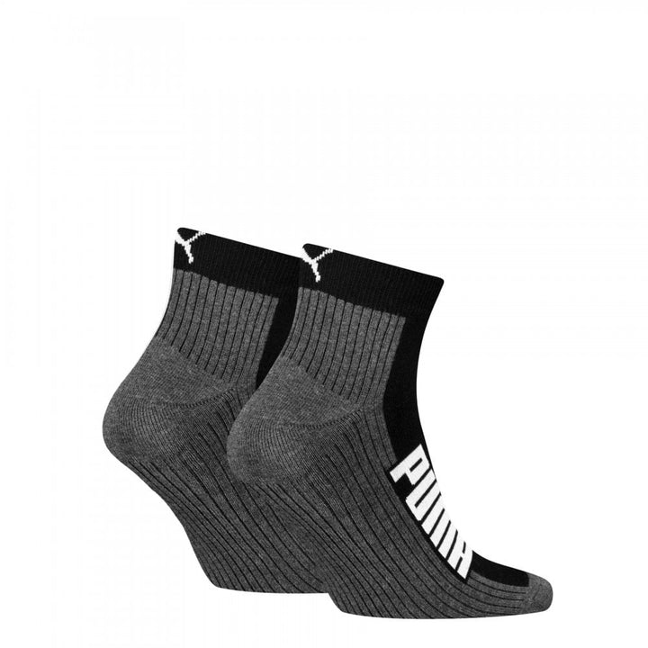 Puma Unisex Bwt Cushioned  Quarter 2 Pack Socks