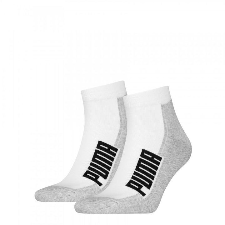Puma Unisex Bwt Cushioned  Quarter 2 Pack Socks