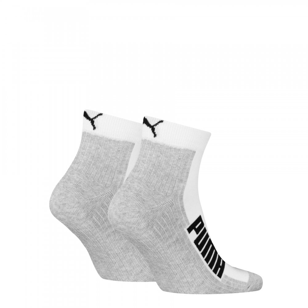 Puma Unisex Bwt Cushioned  Quarter 2 Pack Socks
