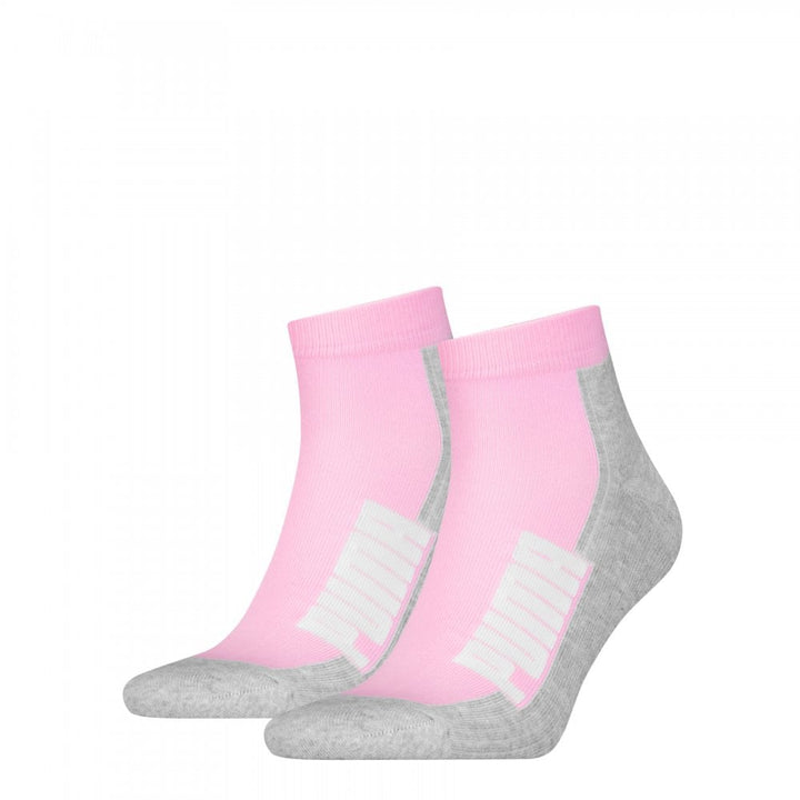 Puma Unisex Bwt Cushioned  Quarter 2 Pack Socks