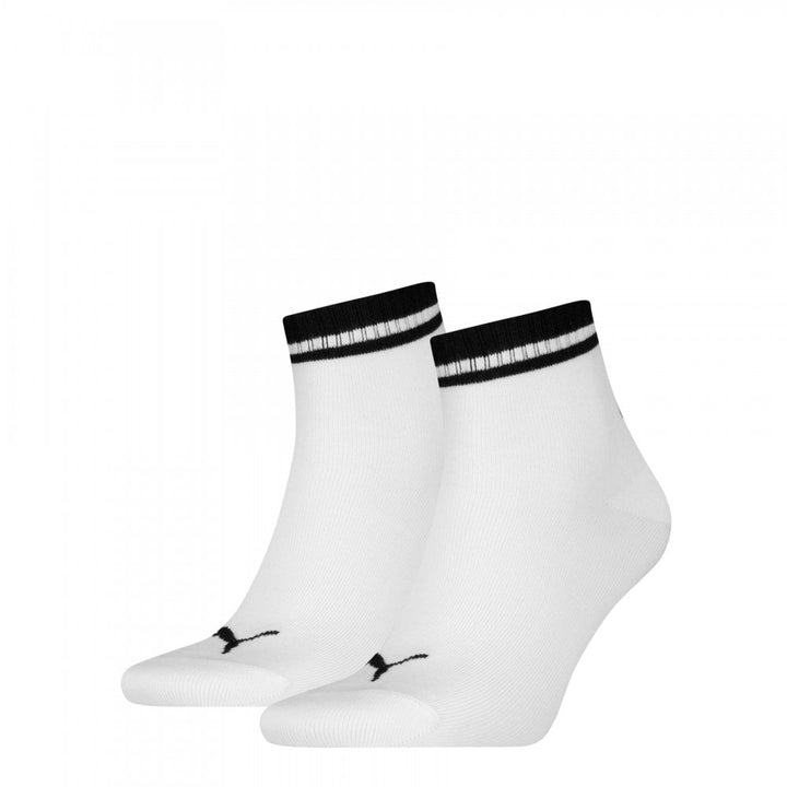 Puma Unisex Heritage Quarter 2 Pack Socks