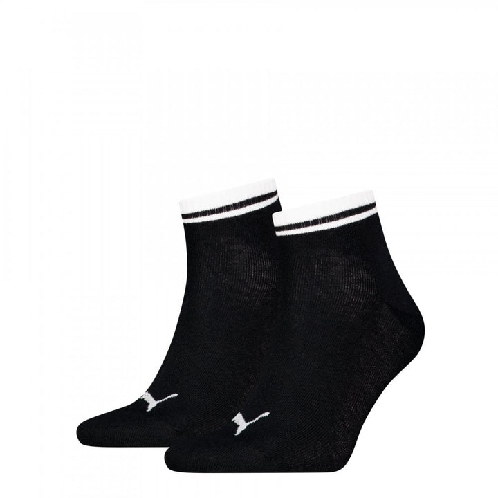 Puma Unisex Heritage Quarter 2 Pack Socks