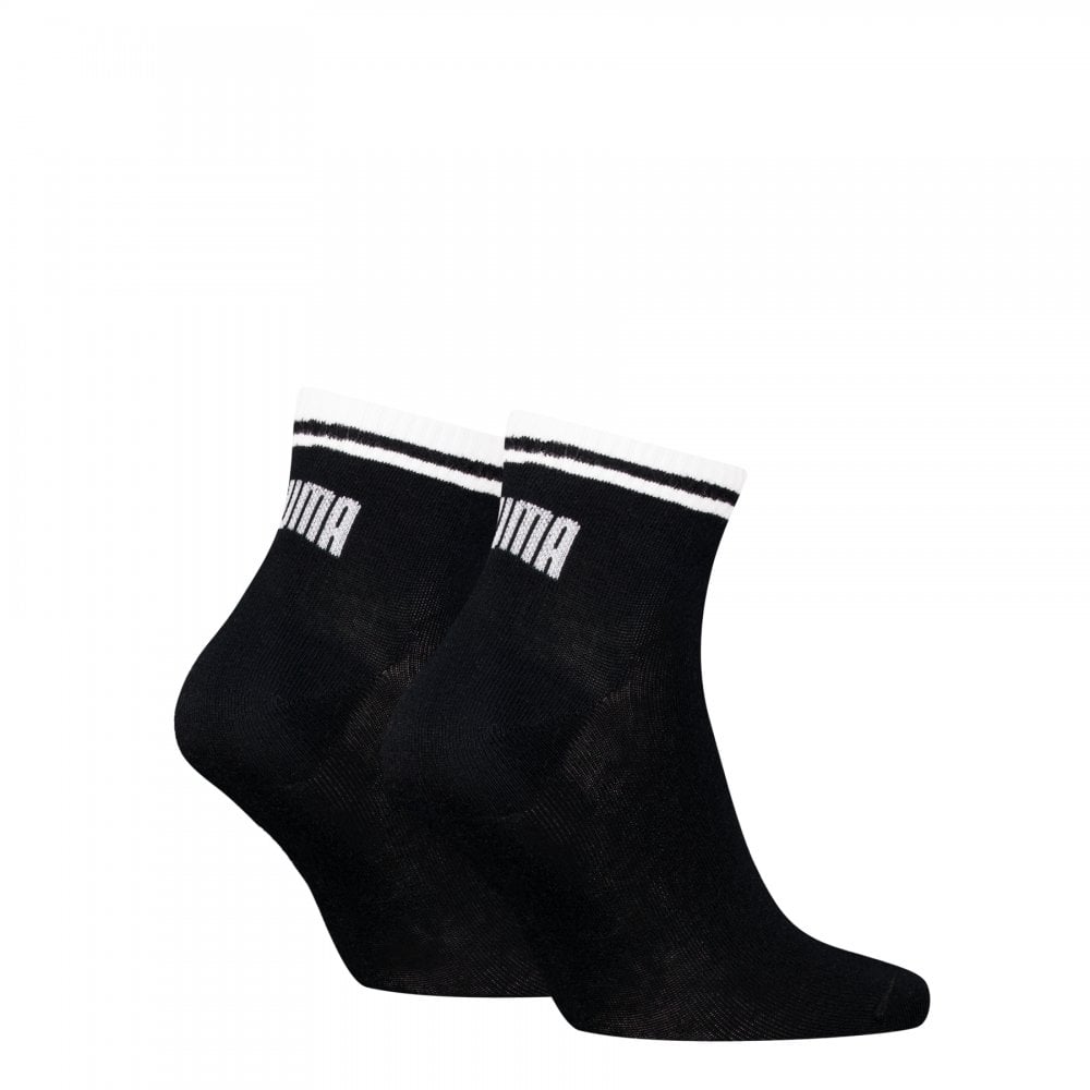 Puma Unisex Heritage Quarter 2 Pack Socks