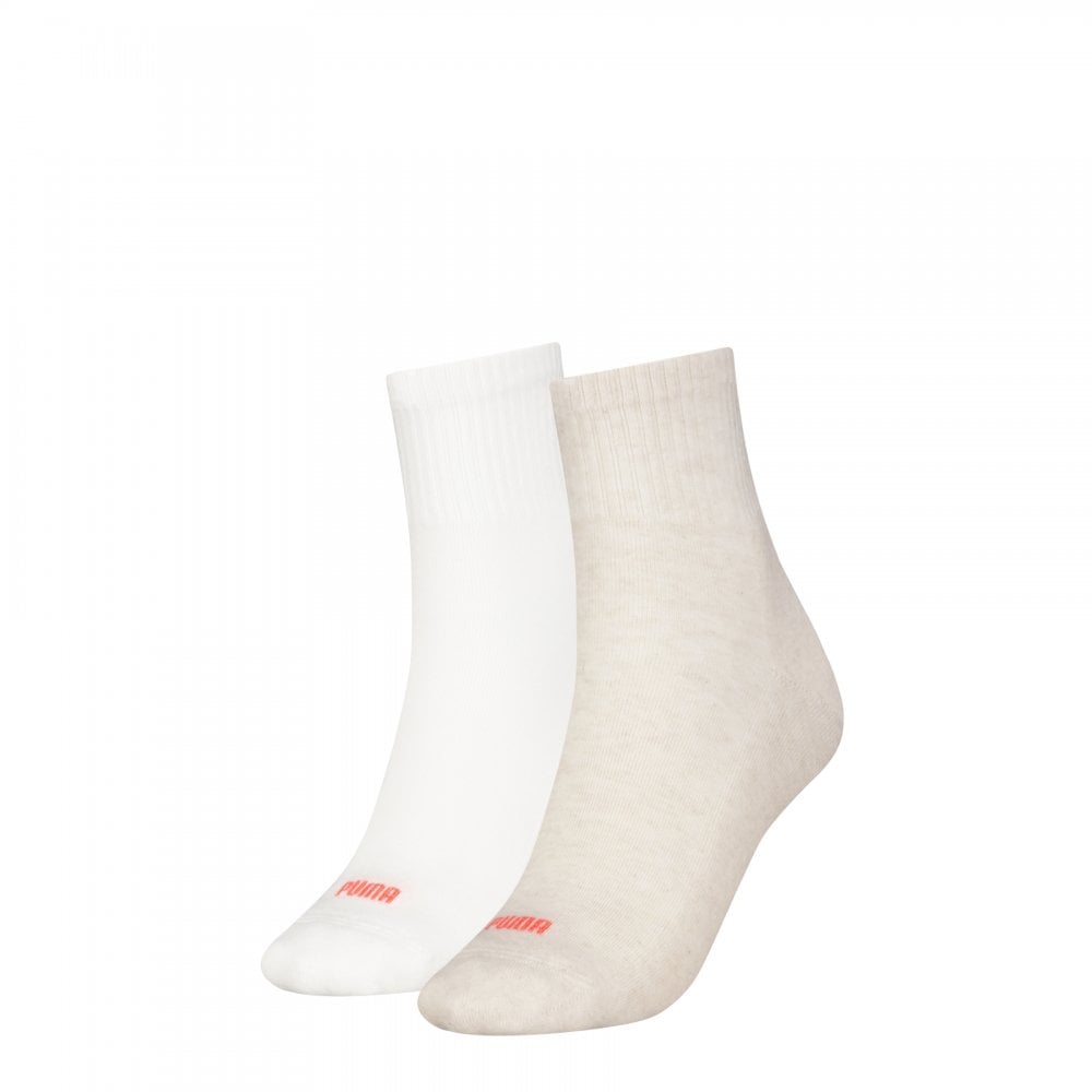 Puma Women Heart Logo Short Crew 2 Pack Socks