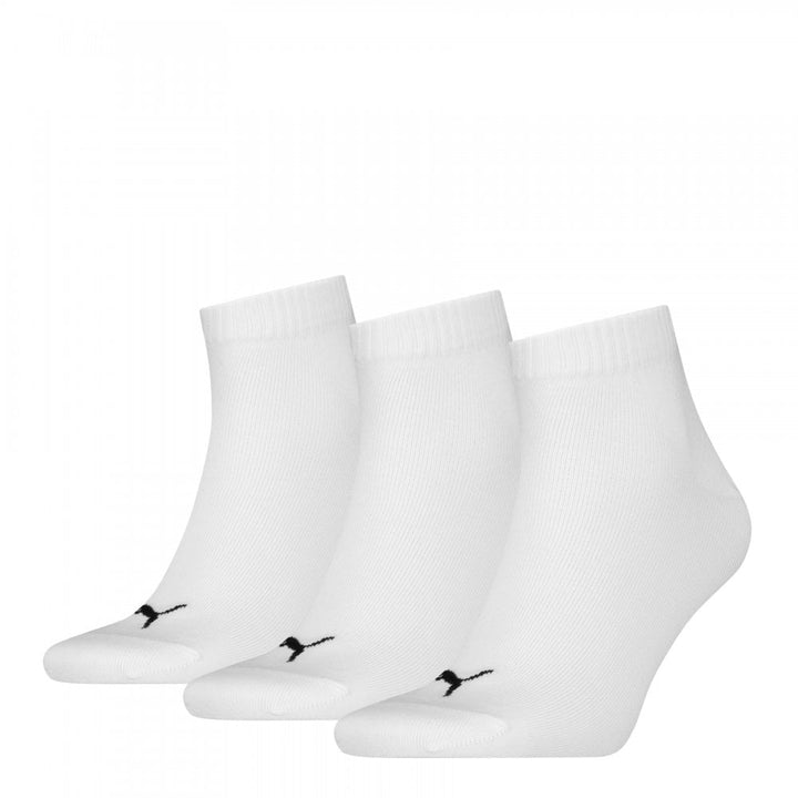 Puma Unisex Quarter Plain 3 Pack Socks