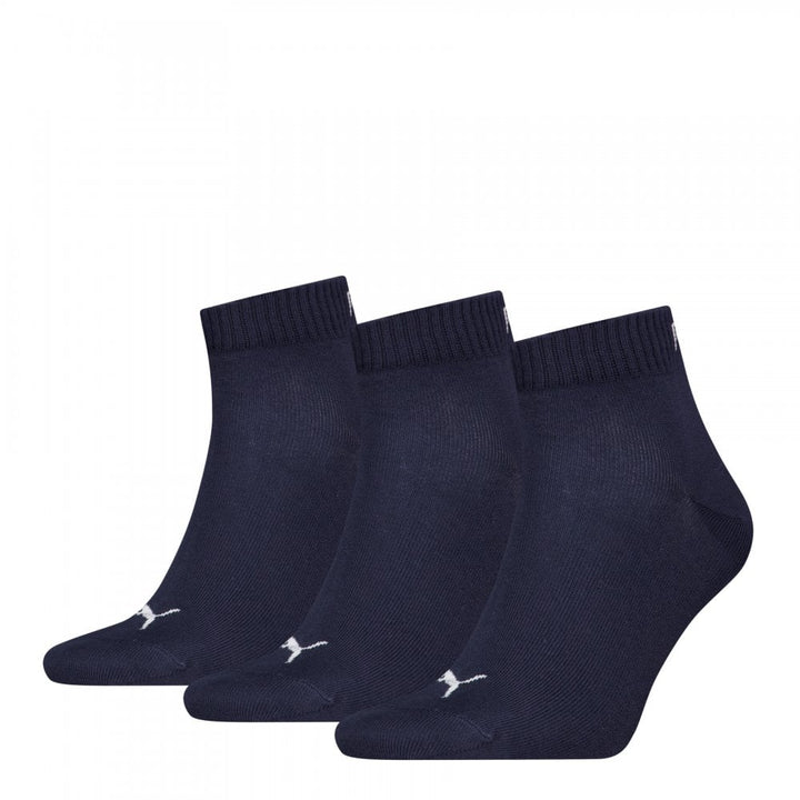 Puma Unisex Quarter Plain 3 Pack Socks