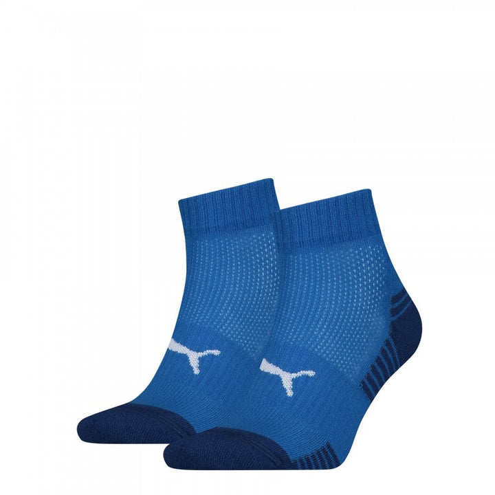 Puma Unisex Sport Cushioned Quarter 2 Pack Socks
