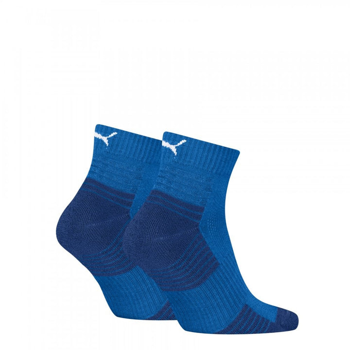 Puma Unisex Sport Cushioned Quarter 2 Pack Socks