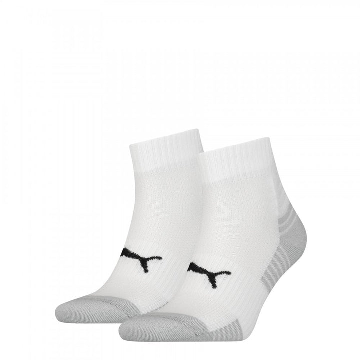 Puma Unisex Sport Cushioned Quarter 2 Pack Socks