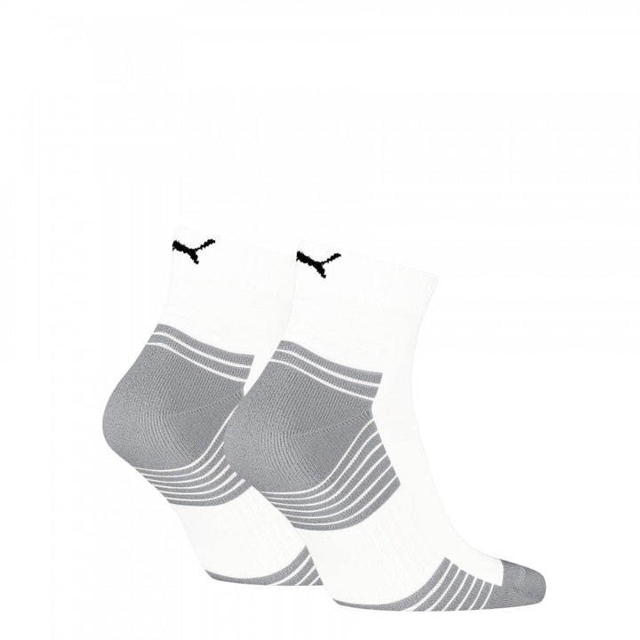 Puma Unisex Sport Cushioned Quarter 2 Pack Socks