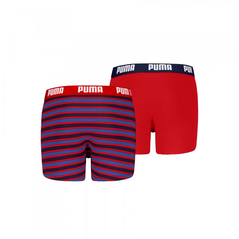 Puma Boys Everyday Striped Boxers 2 Pack