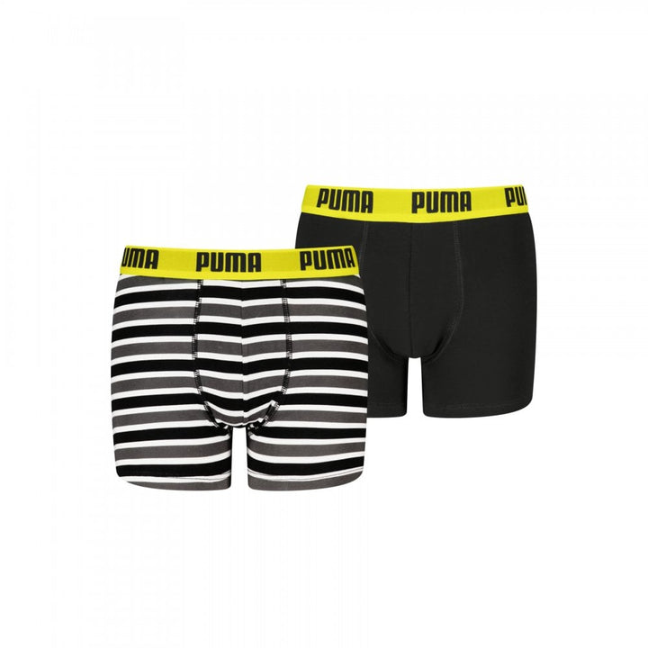 Puma Boys Everyday Striped Boxers 2 Pack
