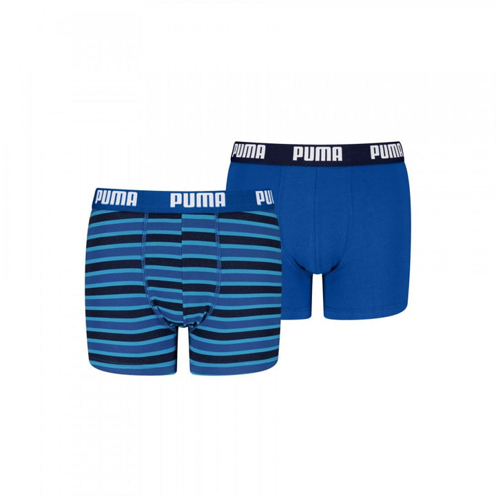 Puma Boys Everyday Striped Boxers 2 Pack